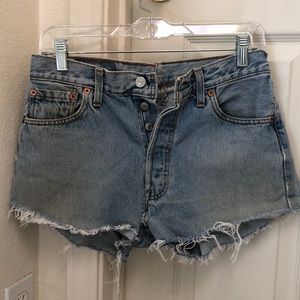 Urban Outfitter high-rise distressed denim short